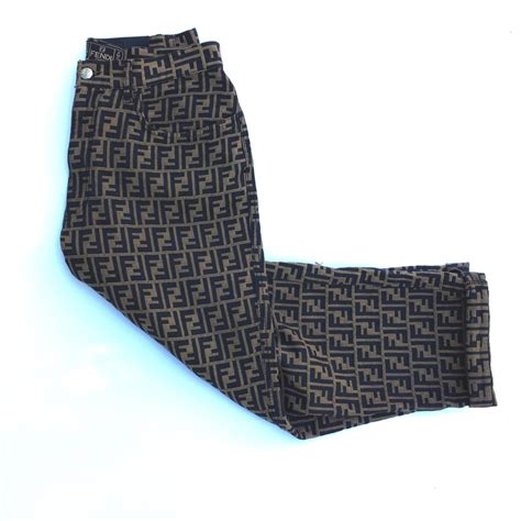 fendi zucca print pants|fendi online shopping.